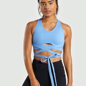 Blue Gymshark sports bra/ bra top